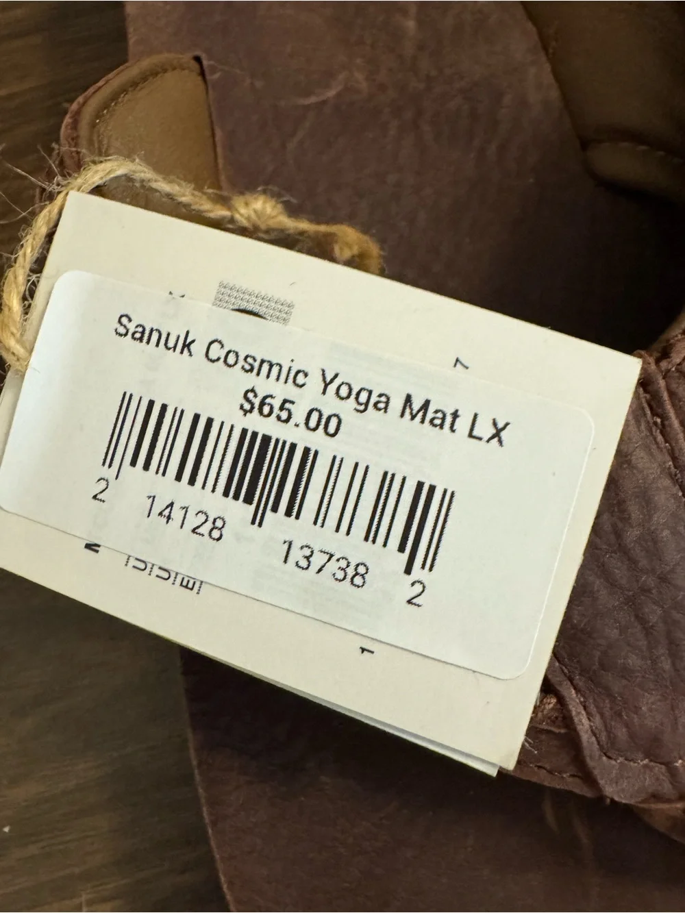 Sanuk Cosmic Yoga Mat LX Leather Flip Flops Brown Men’s Size 10 NWT flip flops